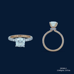 Anillo de Compromiso de Diamantes en Oferta para Mujer, Oro Sólido, Joyería para Propuesta de Matrimonio, Diseño Clásico Disponible al Mejor Precio - Product Image 2