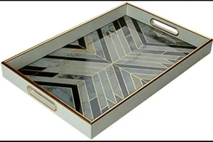 Autocollant imprimé en MDF Meena Work Plateau de service Taille et design personnalisés Produit fait à la main pour la cuisine - Product Image 6