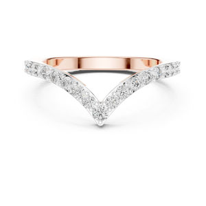 Anillo de Oro Rosa de 14K con Diamante Cultivado en Laboratorio para Mujer |   Ropa de Oficina |   Nuevo Grow3n Diamond - Product Image 1