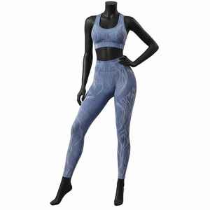 Women Yoga Set Best Quality Sublimation Printed Elastic Waist Waterproof Reversible Eco Friendly Lightweight Quick Dry Fabric - Product Image 3