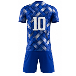 Premium Blueish-Grey Graphic Print Football Uniform High-Definition Sublimation Soccer uniform Teamwear - Product Image 2
