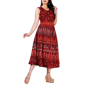 Printed Frock Ladies Fashion <b>Dress</b> Casual Wear Lightweight Soft Fabric Stylish Comfortable <b>Dress</b> For Women - Product Image 3