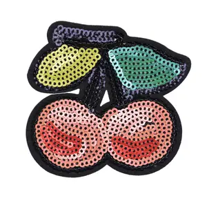 Logo personalizzato patch di ciliegio per abiti da sposa rock band di ferro su strumenti tattici in pelle per punzecchiare le patch ricamate