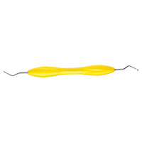 Curettes manuelles de qualité supérieure Steeline Dental Periodontal Mini McCall 13S-14S en acier inoxydable avec manche en silicone, modèle 01 CE
