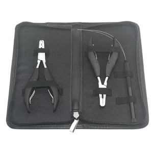 Micro Ring Hair Extension Pliers <b>Kit</b> 3 Pcs with Clamp Pliers and Need Link <b>Bead</b> Tool for Human Hair Extensions Salon Use - Product Image 6