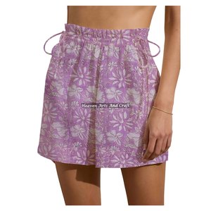 Shorts de sport d'été élégants pour femmes toutes tailles, avec cordon de serrage, respirants, décontractés, de haute qualité, avec logo personnalisé - Product Image 4
