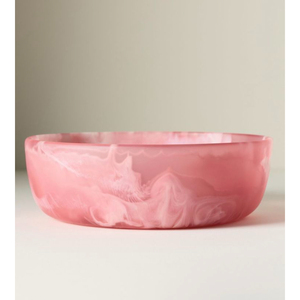 Eco-Friendly Handmade Pink Resin Bowl For Food BPA Free Polished Resin Serving Bowl For Salads & Fruit High <b>Gloss</b> Sustainable - Product Image 6