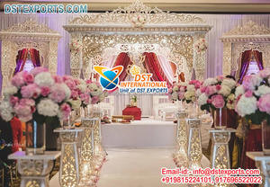 Mandap/Scène de Mariage Bollywood Princesse, Mandap Ouvert de Mariage Bollywood avec Scène, Nouveau Design, Mandap Ouvert de Mariage 2026, Vente USA - Product Image 4