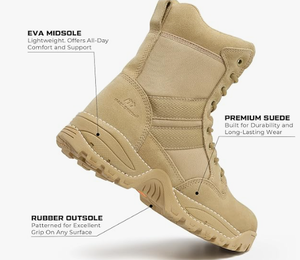 Botas de desfile con diseño cómodo y elegante para ceremonias formales, bandas de marcha, guardias de honor, cadetes y oficiales. - Product Image 3