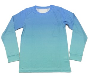 T-shirts à manches longues en polyester imprimés pour garçons avec logo sur le devant - Product Image 1