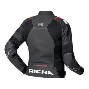 Veste de course sur circuit en cuir de vache véritable Stradale EVO pour femmes/chaquetta sur mesure avec protection dorsale CE niveau 2 - Product Image 2
