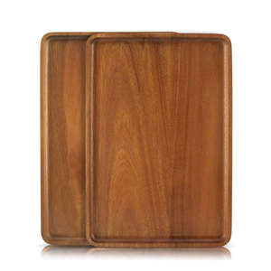 Bandeja de Madera Moderna para Servir, Directo de Fábrica, Ideal para Panadería, Cafetería, Restaurante, Hogar y Fiestas, Disponible para la Venta - Product Image 1