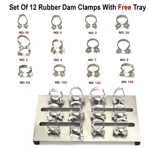 ชุดอุปกรณ์ยางกั้นน้ำ (Rubber Dam Kit) แบบ Kofferdam ทำจากสแตนเลสสตีล สำหรับงานทันตกรรมเอนโดดอนต์  พร้อมถาดเจาะ และเครื่องมือผ่าตัดทันตกรรม  ใช้ซ้ำได้ ได้รับมาตรฐาน CE - Product Image 5