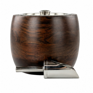 Cubo de Hielo de Madera Aislado de Lujo con Detalles en Latón, Enfriador de Vino Artesanal, Cubo de Hielo Tipo Barril para Decoración de Bares de Hotel y Hogar - Product Image 2