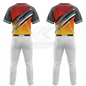 Uniforme de Béisbol Personalizado de Alto Rendimiento para Hombre, Ligero, Transpirable, de Poliéster, para Equipos - Product Image 3