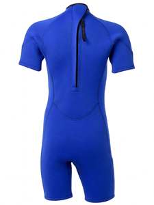 Combinaison de plongée unisexe personnalisée à manches longues en néoprène, bleu/noir, col rond, imperméable, pour adultes, surf, plongée, 3,0 mm, nylon - Product Image 2