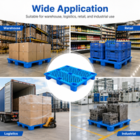 Palette en plastique HDPE/PP robuste pour charges lourdes |   Palette de qualité industrielle pour l'entreposage et la logistique