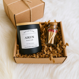 Vela Aromática de Cera de Soya Natural AIKUN con Aroma a Rosa, Almizcle y Ámbar, con Sándalo y Naranja, para Compradores Mayoristas OEM - Product Image 1