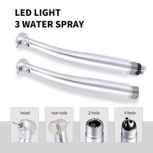 หัวกรอฟัน LED ความเร็วสูง แบบกดปุ่ม 3 หัวฉีดน้ำ พร้อมไฟ  ลูกปืนเซรามิก  หัวกรอแบบลม  หมุนเร็ว - Product Image 5