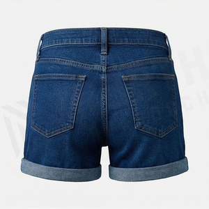 Shorts en jean décontractés d'été pour femme, déchirés, patchwork, poches, taille basse, anti-plis, tendance mode - Product Image 2