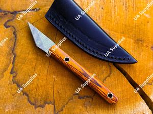 มีดพกพา EDC งานแฮนด์เมด ใบมีดคมกริบ ดามัสกัส ใบมีดคงที่ พรีเมียม ขนาด 2 นิ้ว มีดคัตเตอร์แบบถูกกฎหมาย มีดทรงดินสอ พร้อมปลอก OEM - Product Image 5