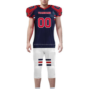 Uniforme de Fútbol Americano Unisex Personalizado al Mejor Precio, Conjunto de Jersey con el Mejor Logotipo, para Adultos, Práctica en EE. UU., 100% Poliéster, Secado Rápido - Product Image 3