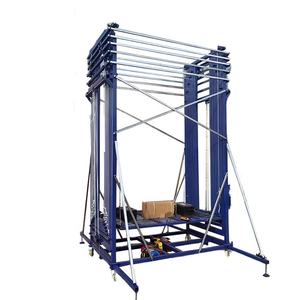 Lift kargo elektrik Mini dapat ditarik penggunaan dalam ruangan platform rangka baja kapasitas 500kg tinggi pengangkat 15m untuk Motor inti - Product Image 1