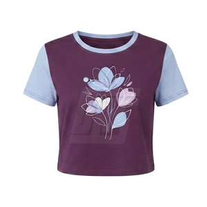เสื้อยืดครอปท็อปผู้หญิงลำลอง เนื้อผ้านุ่มสบาย เหมาะสำหรับแฟชั่นสตรีท ท่องเที่ยว และกิจกรรมประจำวัน - Product Image 5