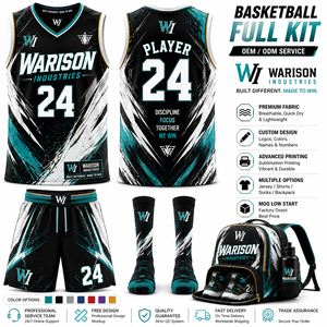 Ensemble d'uniformes de basketball unisexes en gros, kit de sublimation couleur unie, vêtements de sport grande taille, ensemble d'accessoires de basketball - Product Image 1