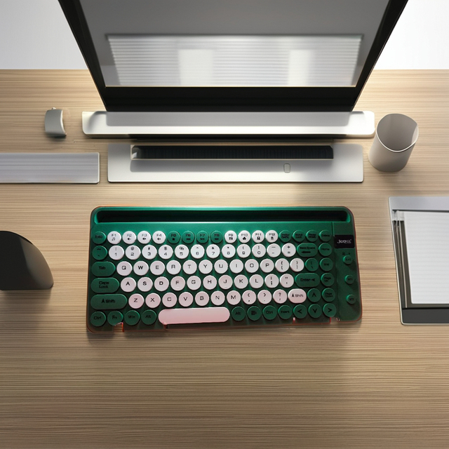 Wholesale 2.4Ghz Wireless + BT Rechargeable Keyboard with Holder Dual-mode Keyboard Desktop Laptop for Office Wireless Keyboard