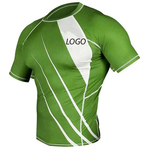 Men's Stretch Rash Guard Lightweight Gym Compression <b>Shirt</b> - Product Image 4