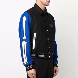 Veste d'hiver légère et respirante sur mesure, nouveau style, col rabattu, veste de style Letterman pour hommes, fabriquée au Pakistan - Product Image 2