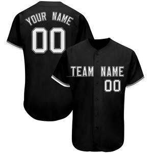 Camiseta de béisbol profesional personalizada Logotipo de equipo sublimado completo Nombre Número Uniforme de softbol Botón abajo - Product Image 3