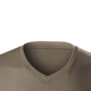 เสื้อยืดคอกว้างผู้ชายสไตล์ปี 2026 ผ้าคอตตอนผสม แขนสั้น ระบายอากาศได้ดี ดีไซน์สวยงาม สวมใส่สบาย เหมาะสำหรับชุดฤดูร้อน - Product Image 5