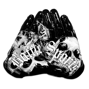 7v7 Silicon Gel Neoprene American Football Receiver Gloves Full Finger <b>Hook</b> Loop Closure High Quality Custom Flag Durable - Product Image 6