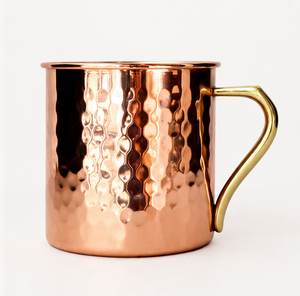 Taza Moscow Mule de Cobre Puro, Diseño Nuevo, Hecha a Mano con Acabado Martillado, Taza de Cerveza de Cobre Sólido para Bares y Hoteles, Logotipo Personalizado - Product Image 6