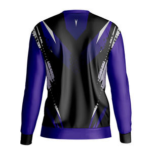 T-shirt à manches longues en coton pour homme, coupe ample, séchage rapide et respirant, motif uni, col rond, haut de sport – Collection 2026 - Product Image 2