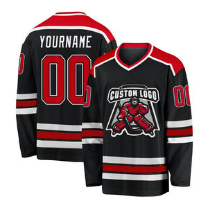 Maillot de hockey sur glace de qualité professionnelle, logo personnalisé, couleurs d'équipe sublimées, nom et numéro personnalisés, tenue de match, maillot de hockey sur glace - Product Image 5