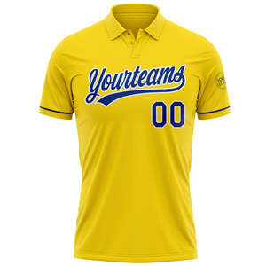 เสื้อโปโลกอล์ฟแบบซับลิเมชั่นสั่งทำพิเศษ 100% โพลีเอสเตอร์ เสื้อทีมกีฬา ชุดยูนิฟอร์มสโมสรแบบกำหนดเอง รับผลิตตามสั่ง (OEM) ขายส่ง พิมพ์โลโก้ ชุดกีฬา - Product Image 2