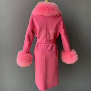 Abrigo Largo de Invierno para Mujer, de Lana Mezclada, Cálido, Elegante, Estilo Casual y Moderno, de la Mejor Calidad - Product Image 6