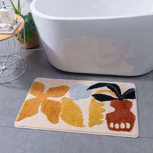 Latest Embroidery Custom Design <b>Bathroom</b> Mat Floor Foam Water Absorbent Foot Pad Toilet Bath Rugs Mats Washroom Matt Breathable - Product Image 4