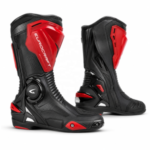 Chaussures de moto mi-mollet BLACKTHORN WORLD, tige en tissu extensible, semelle extérieure en cuir microfibre, imperméables, respirantes, coupe-vent - Product Image 3