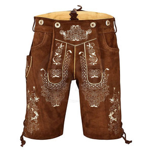 Pantalones Cortos de Lederhosen Premium para Hombre, Estilo Casual, Ecológicos, con Cierre de Botones, para Eventos de Oktoberfest, Traje Alemán Clásico, Rústico - Product Image 4