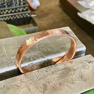 <b>Copper</b> Magnetic Arthritis Support <b>Bracelet</b> unisex hammered design trendy artisan indian healing <b>copper</b> - Product Image 1