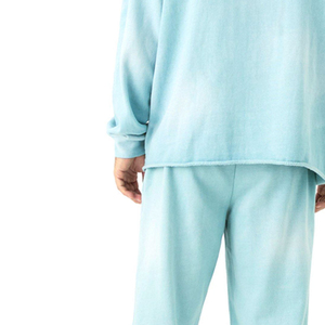 Conjunto de Sudadera con Capucha y Pantalones Deportivos Personalizados con Logotipo, para Hombre, Talla Grande, Verano, Unisex, Casual, Sólido, Transpirable, con Capucha de Forro Polar, Lavado Ácido - Product Image 4