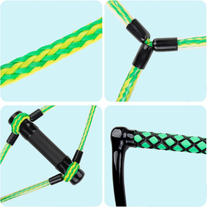 Corde <span class=keywords><strong>de</strong></span> <span class=keywords><strong>wakeboard</strong></span> tressée creuse, corde <span class=keywords><strong>de</strong></span> ski nautique <span class=keywords><strong>avec</strong></span> poignée en EVA pour sports nautiques, surf, ski nautique, <span class=keywords><strong>wakeboard</strong></span>, kneeboard - Product Image 2