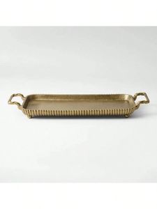 ถาดเสิร์ฟทองเหลืองอเนกประสงค์สำหรับงานแต่งงาน ขนมหวาน เครื่องดื่มต้อนรับ พร้อมโครงสร้างโลหะแข็งแรง ทนความร้อน - Product Image 2