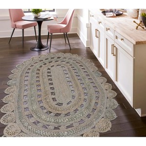 High Quality Soft Modern Hemp Braided Rug Elegant Design Reversible Dining Bathroom Factory Direct Sale Australia Halloween - Product Image 1