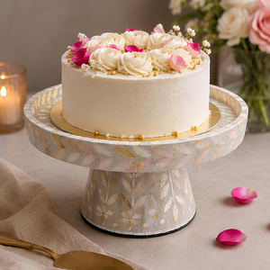 Support à gâteau artisanal en coquille de Capiz, support à gâteau de luxe pour mariage, réception de thé et décoration intérieure, en provenance du Vietnam - Product Image 3