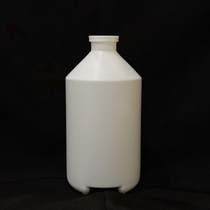 Bouteille de médicaments vétérinaires en plastique léger et durable, modèle APS C0167, 350-500 ml, PE/PP, contenu imprimé, forme cylindrique, blanche - Product Image 1